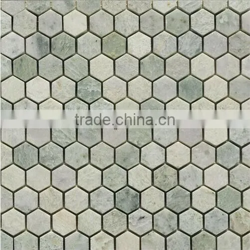 Mosaic Tile Green Pebble Mosaic