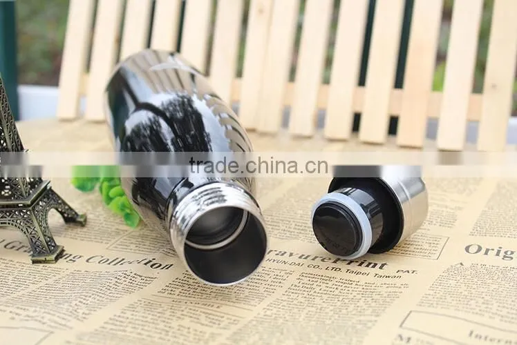 500ml stainless steel skull printing water bottle outdoor sports water bottle