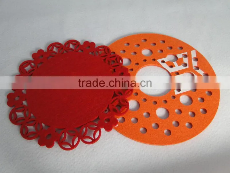 factory supply selling beer cup felt coaster