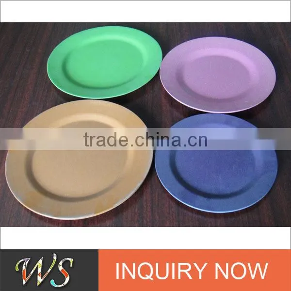Eco Colorful Bamboo Pulp Round Plate