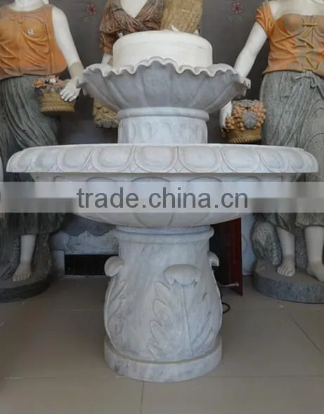 Natural black stone water ball fountains