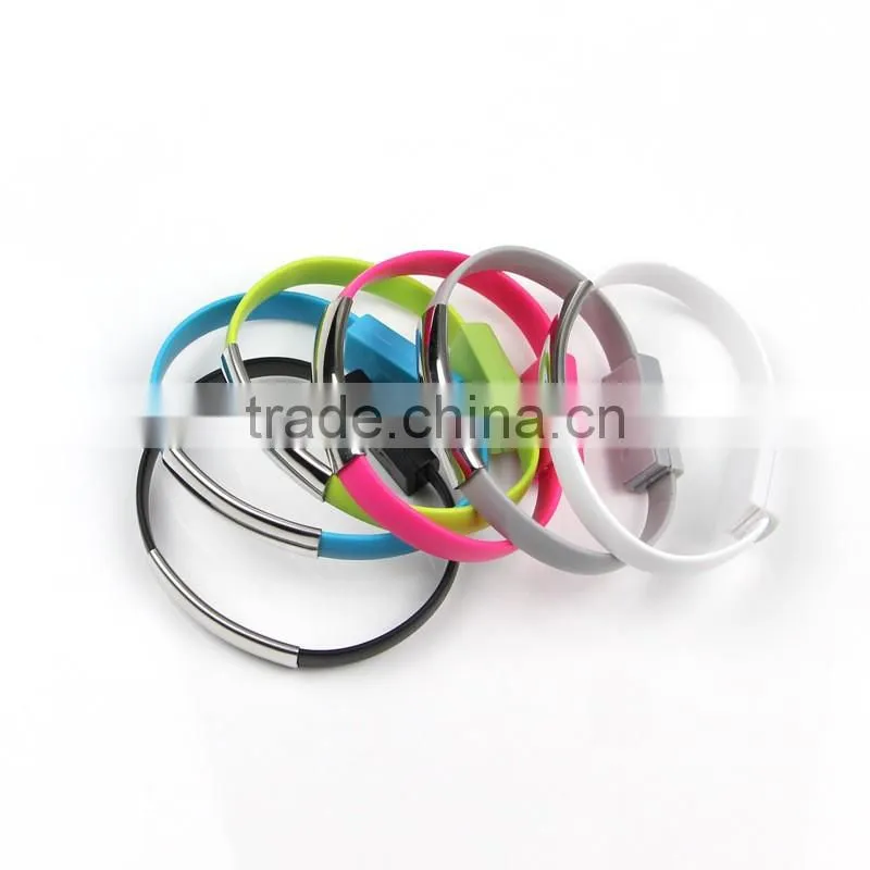 HOT USB Charging Charge Data Sync Cable For Phone Bracelet Wrist Band Charger