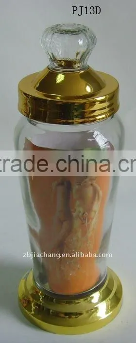 2L glass ginseng bottle with metal rack PJ13D