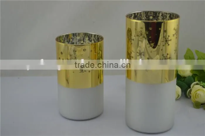metal floor candle stand shaped glass jars