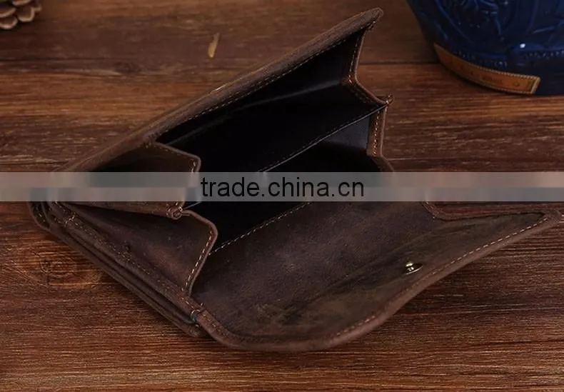 New Products cowhide Men Genuine Leather Wallet
