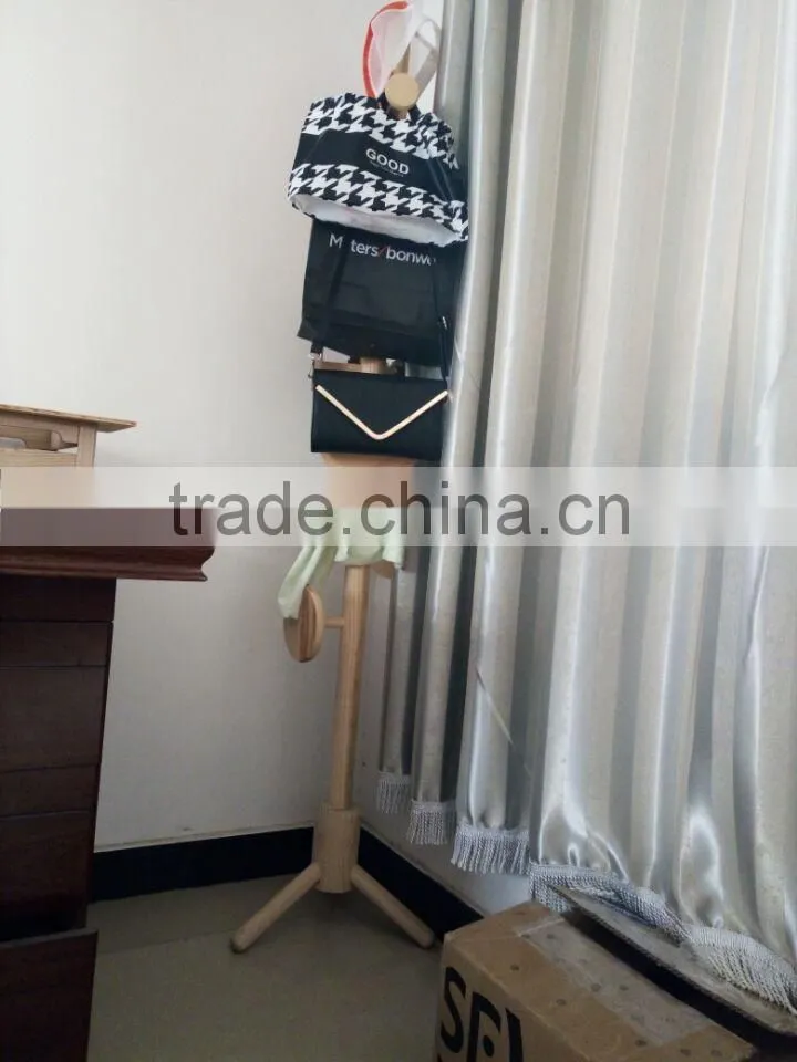 Wooden Clothes Drying Rack Stand Coat Rack Bag Rack Modern Design