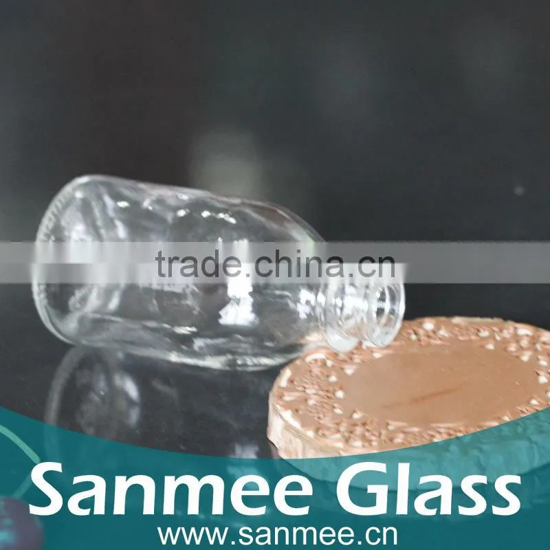 Supplies Glassware Make 100ml Transparent Glass Bottle Wholesale