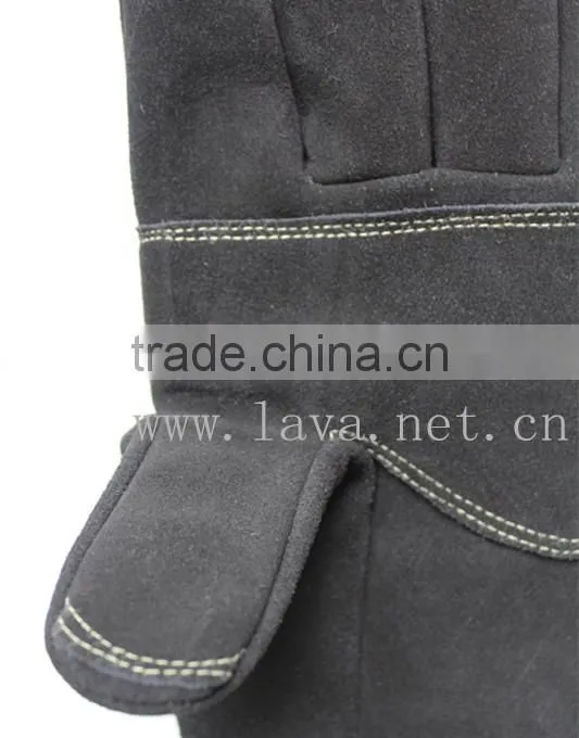 cow Split leather Roping Gloves/Outdoor Gloves for Fast Roping