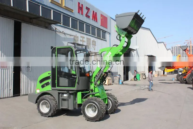 JN 908 mini radlader mit preis ZL-08 wheel loader with 3 cylinders HZM908