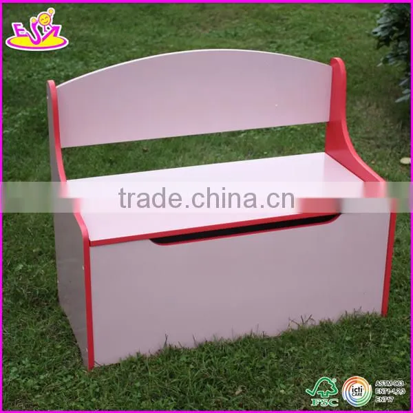 Hot new product for 2015 wooden home storage box for kids,cheap children home storage box,home folding chair storage box W08C013
