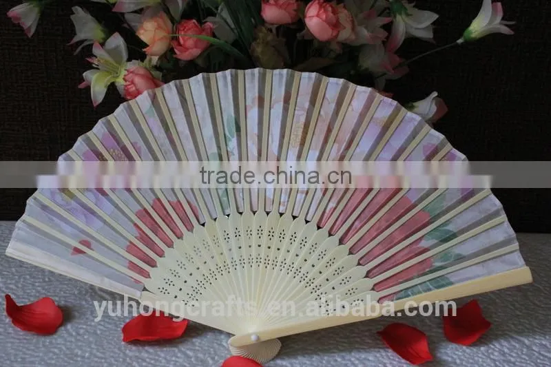 Lovely handmade bamboo fan for promotion