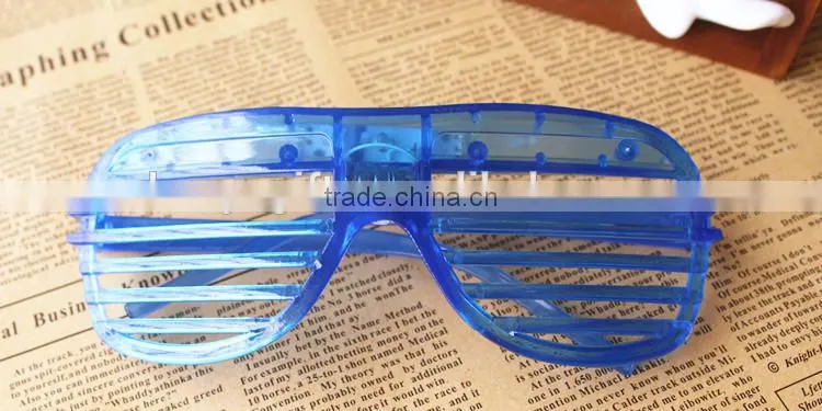 LED Party Glasses Light Up Slotted Shades Kids LED Light Glasses For Halloween