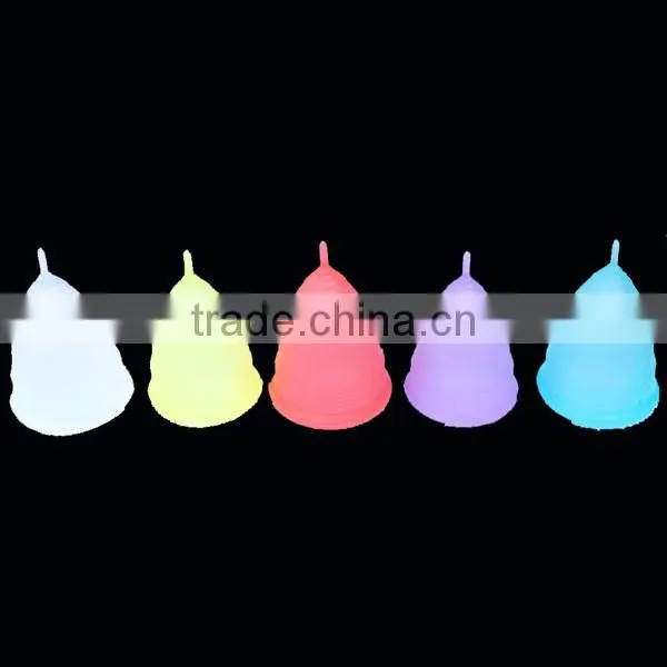 Silicone FDA and CE Approved Reusable Blue Menstrual Cup
