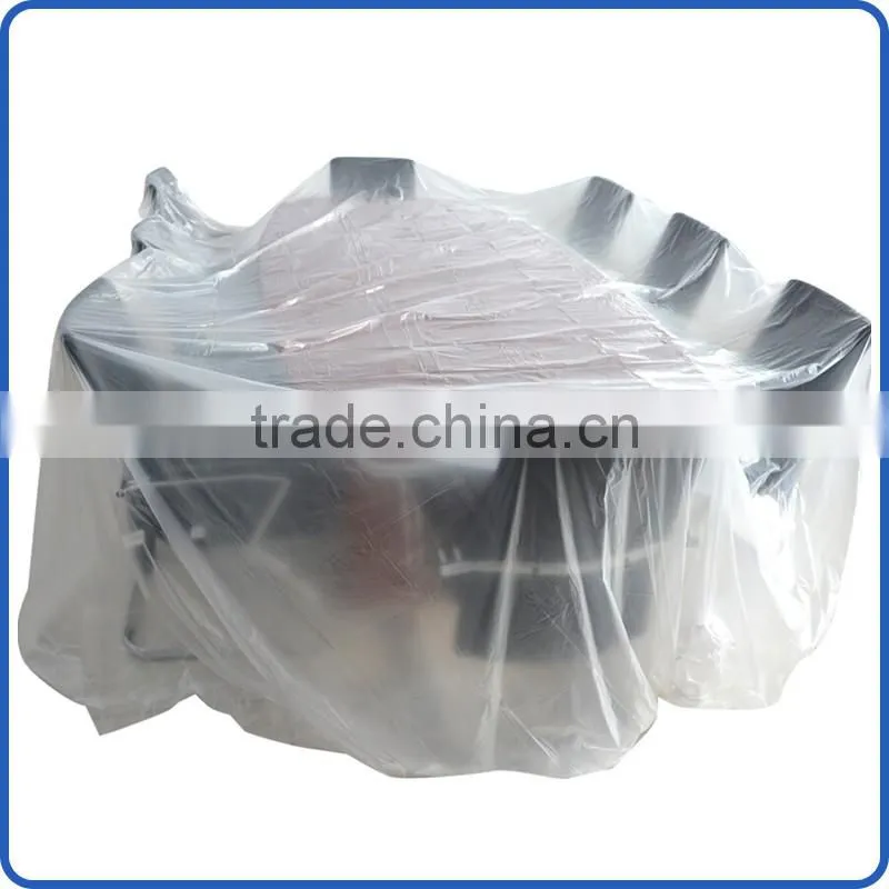 taped folded hand masking film covering