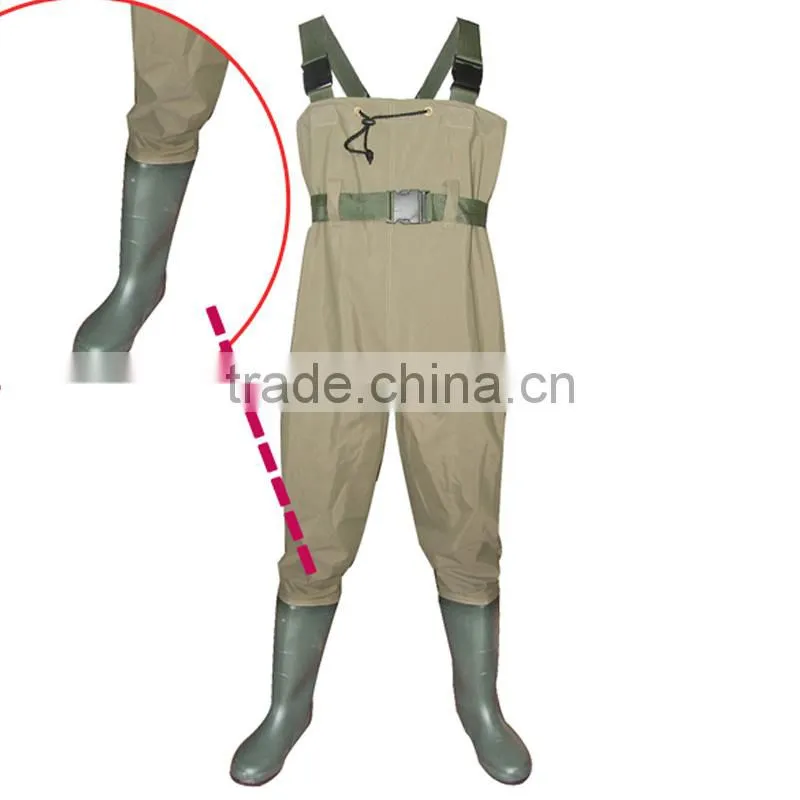 pvc nylon fishing chest wader