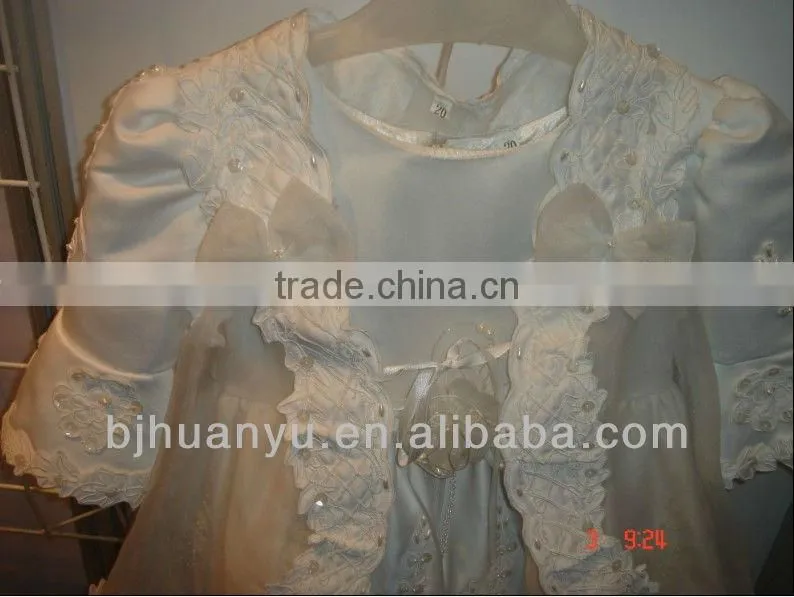 Girl stylish flower white dress