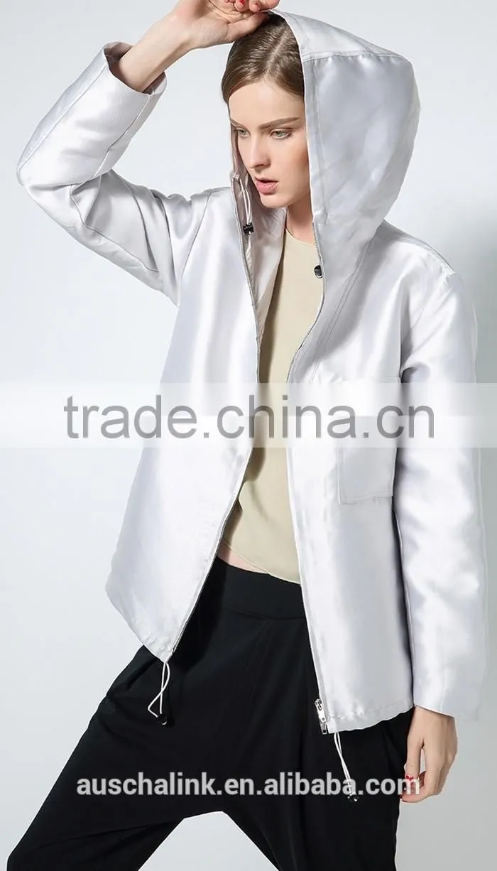 korean style outdoor fashion ladies smart casual hoodie jacket wholesale