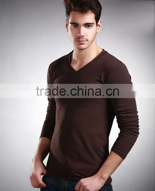100% cotton vest for men long sleeve blouse