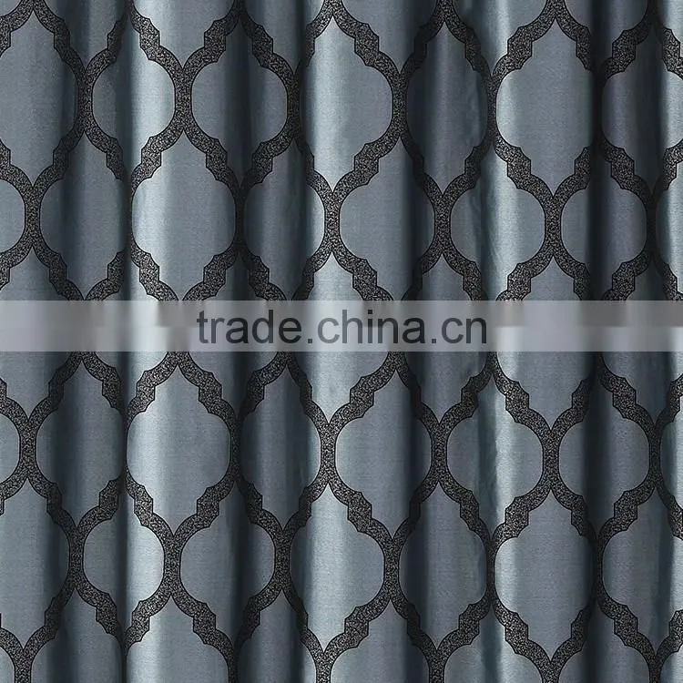 100% Polyester Beautiful Bathroom Shower Curtain Made In China