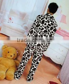 men polyester printing coral fleece pajama