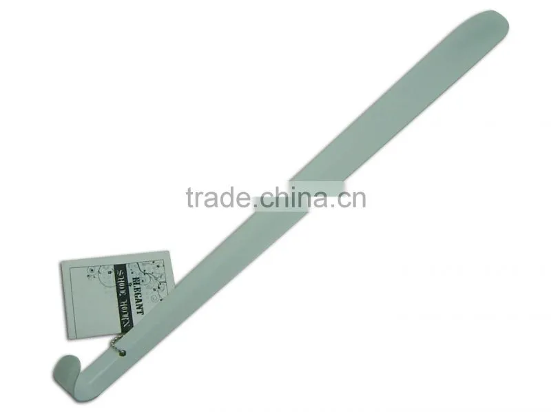 White long handle colorful shoe horn