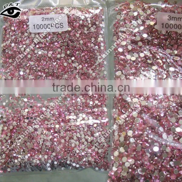 High quality acrylic rhinestone flat back 1.5mm for nail art