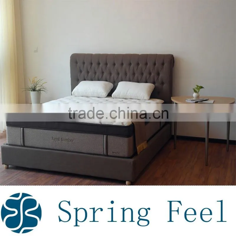 Extra Comfortable Euro Top Pocket Spring Mattress Bedroom Furniture Sets