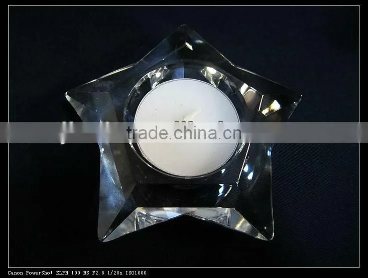 Elegant star shape Crystal candlesticks