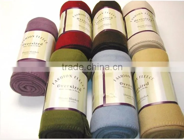 Polyester Anti-pilling Polar Fleece Airline Blanket For Gift