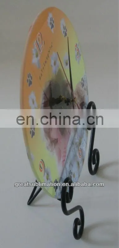 sublimation printing glass clock