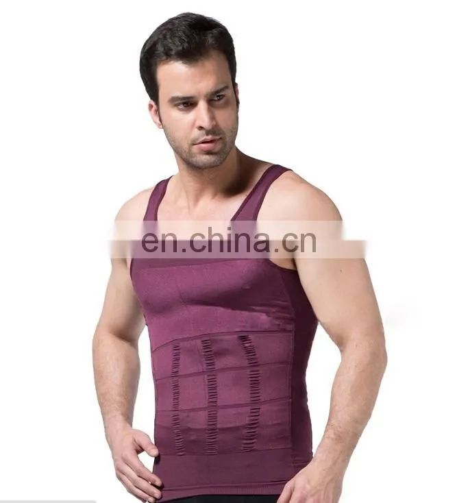 Men's Elastic Sculpting Vest Thermal Compression Base Layer Slim Tank