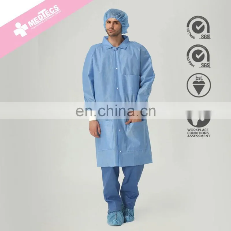 Yellow comfortable High quality Hospital Surgical Disposable Gown