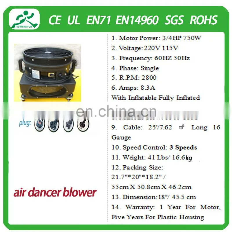 Hot sale mini inflatable air dancers/inflatable wave man/inflatable air dancer for slaes