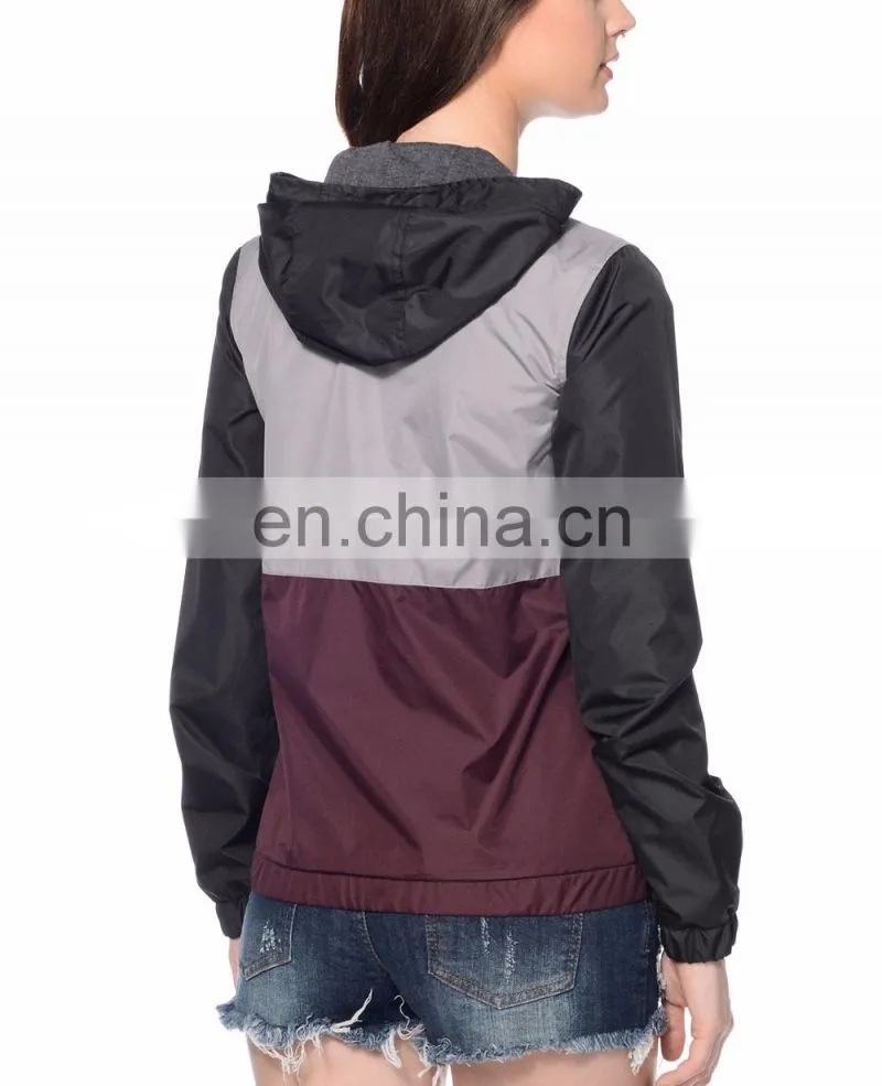 New custom made polyester nylon water proof coach windbreaker jackets