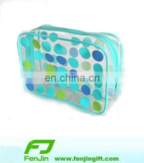 Pvc packaging bag for gift with top zip