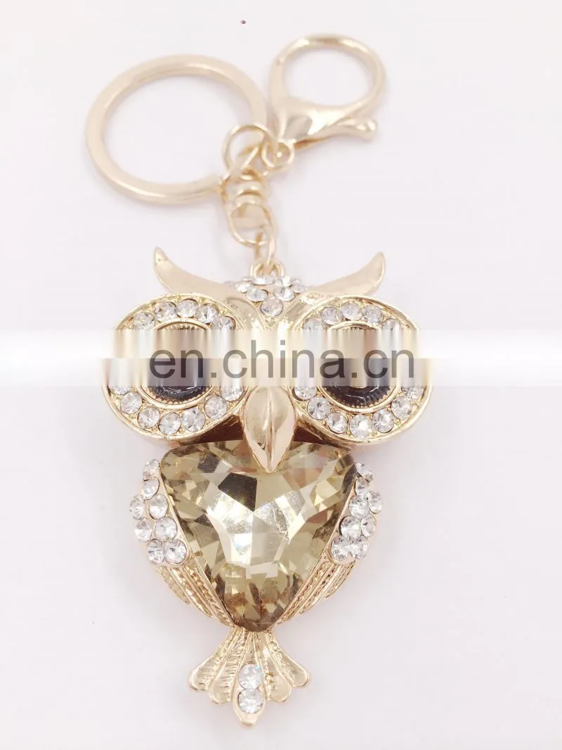 Fashion Cute Owl Keychain Key Chain Ring Holder Gift Women Bag Pendant