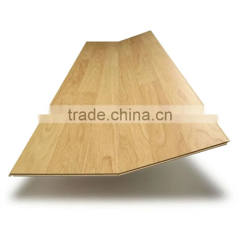 8mm/ 12mm Real wood grain surface laminated flooring