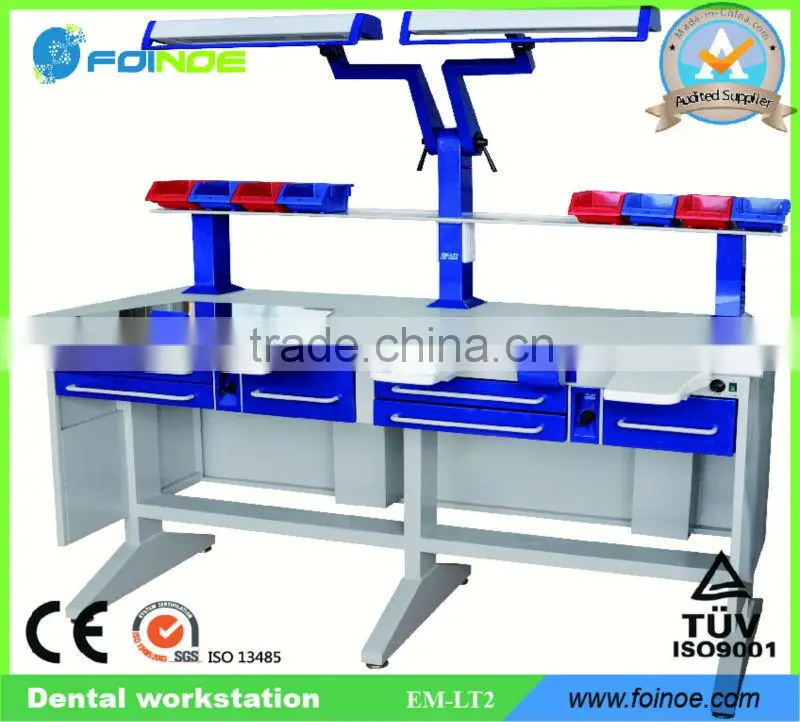 EM-LT6 Double Dental lab Workstation for laboratory with CE
