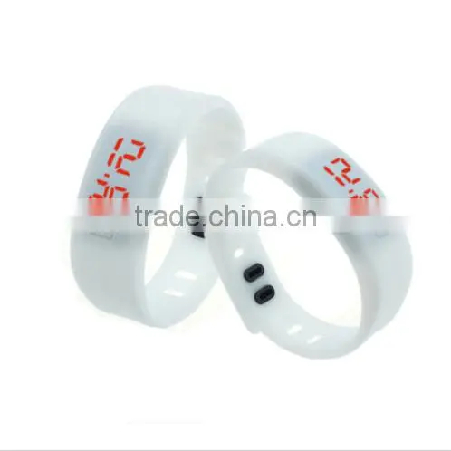 New Colorful Mens Womens Silicone LED Rubber Bracelet Touch Digital Wrist Watch