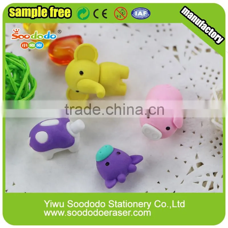 Stationery Manufacturer Pig Shaped Eraser