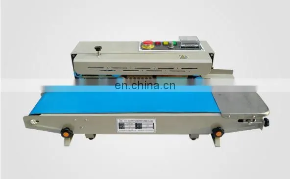 Automatic horizontal plastic film bags heat sealing machine continuous band sealer machine