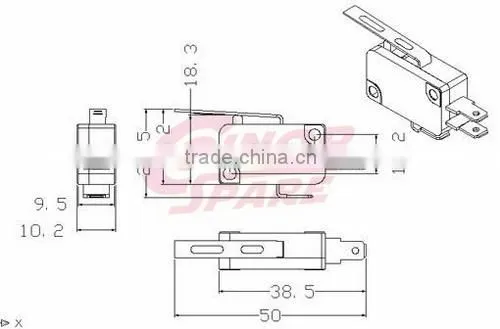 New Wholesale top quality surface mount mini micro slide switch
