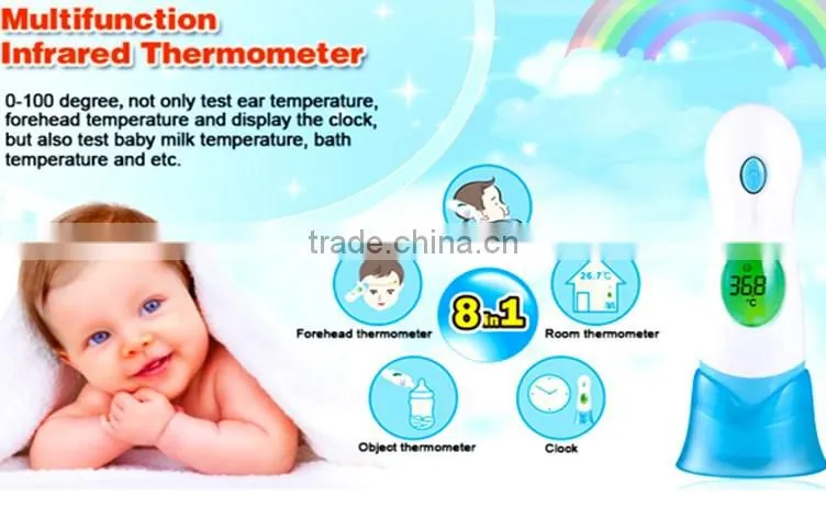 Non Mercury Wireless Intelligent Featured Multi Thermometer Braun Ear Forehead Object Food Temperature Indicator Digital Scanner