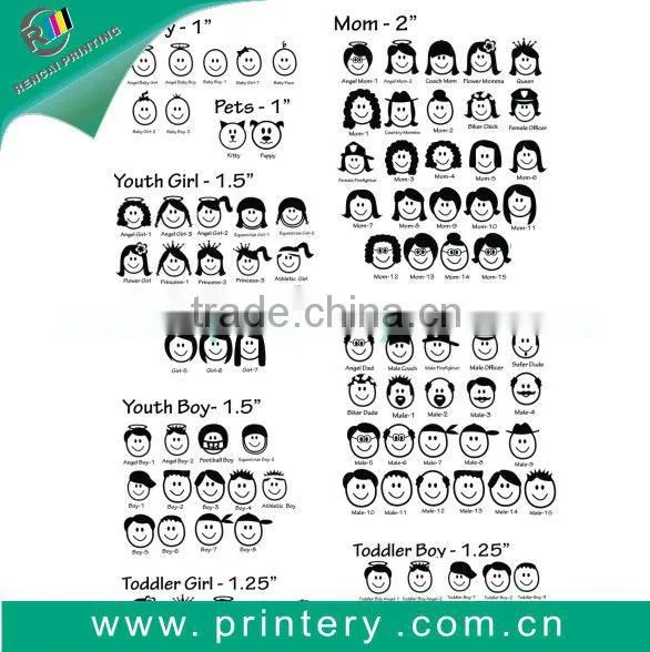 DIY funny letter stickers for school using