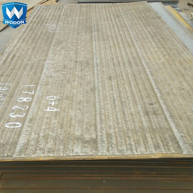 Wodon factory chromium carbide overlay with high HRC 58-65 CCO wear plate for mining, cement plant or power plant