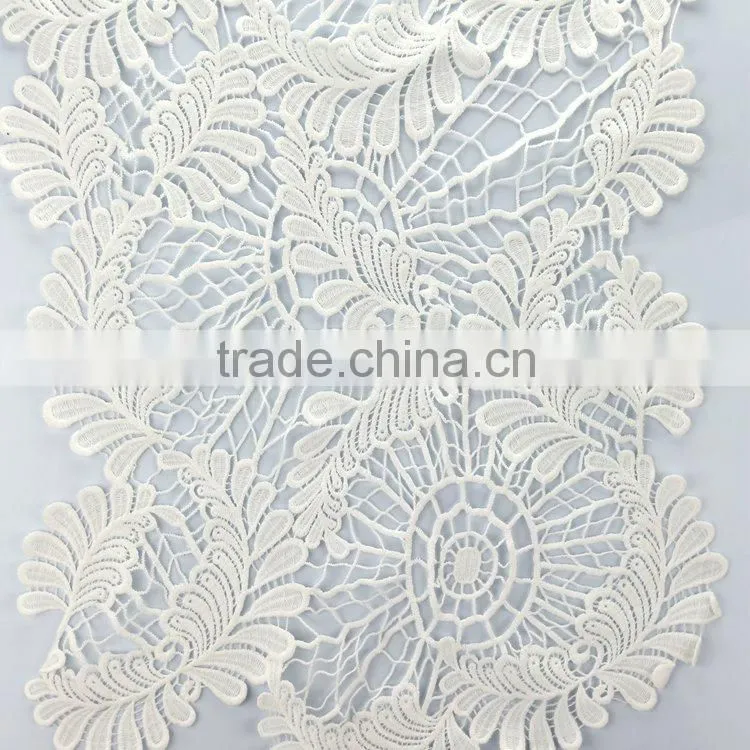 2015 latest embroidered high quality tulle lace chinese applique ready made embroidery
