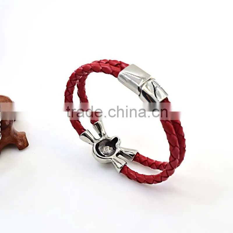 guangzhou wholesale market leather jewelry bracelet men