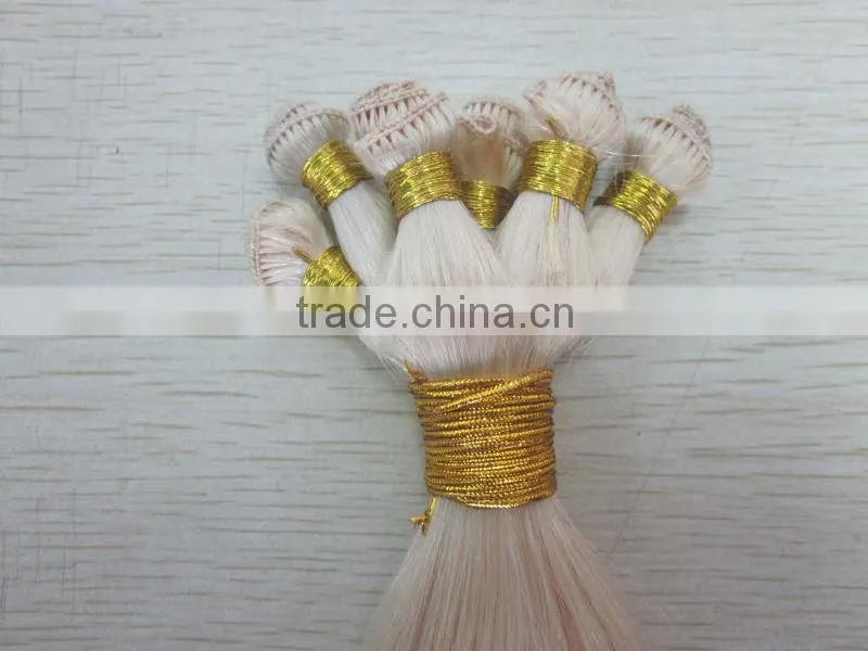 Handtied Hair silky straight Remy hair weft