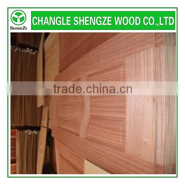 2015 China wholesale decorative wood veneer MDF door skin panels