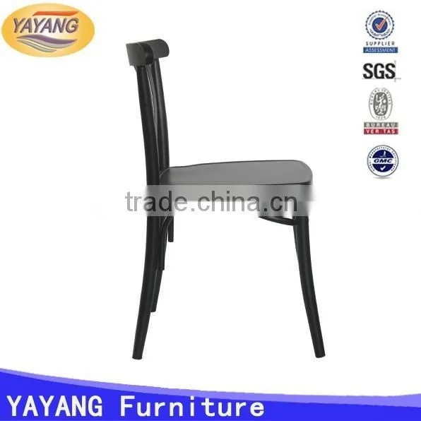 Modern design iron leisure used french cafe chair with arm